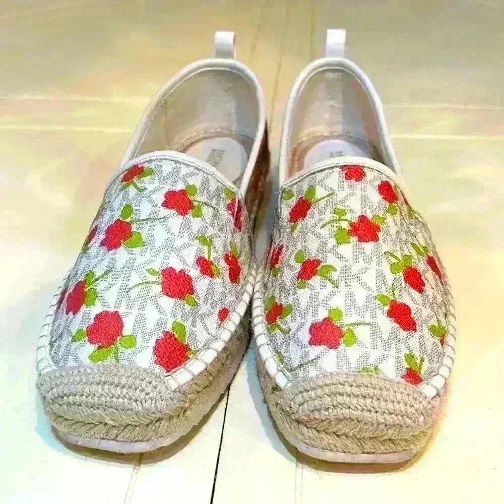 Michael Kors Lenny Floral Esparilles Flats